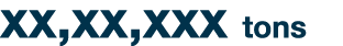 xx,xx,xxx tons