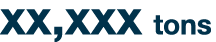 xx,xxx tons